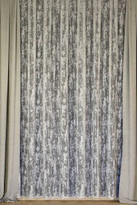85337334 Тюль 1 м/п Жаккард сетка 290 см цвет серый STLM-0061814 ELIT HOME
