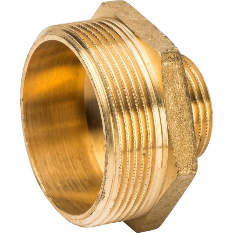 Ниппель переходной НН 3х2" латунь STOUT SFT0003000032 - Вид №2
