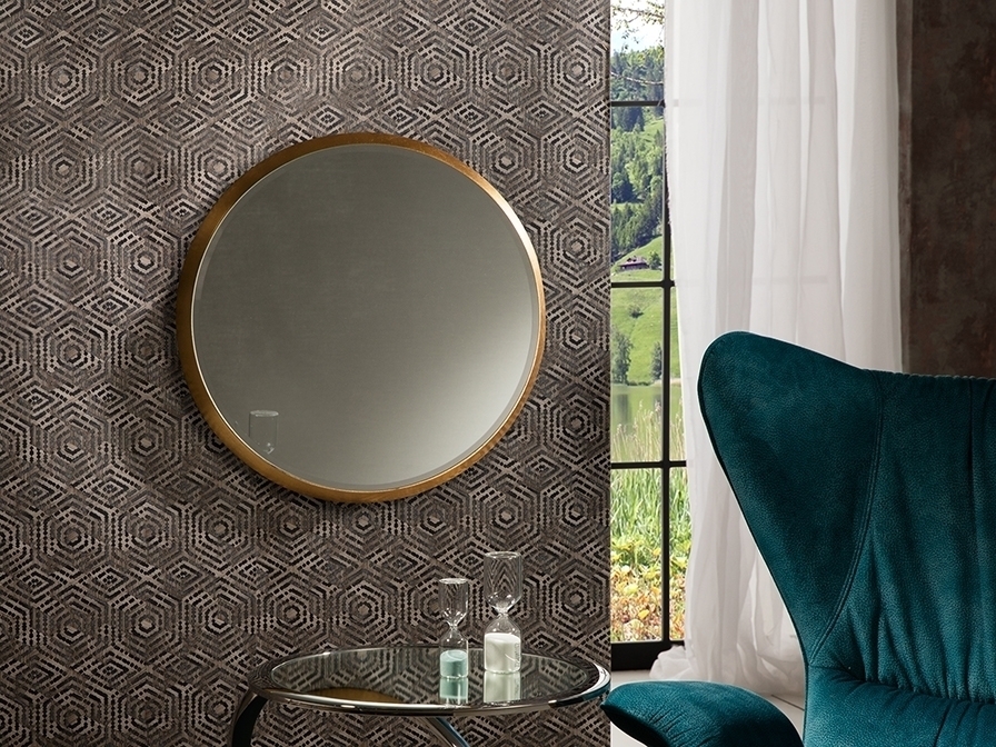 091280 Зеркало круглое 54Ø золото Schuller Aries - Вид №1