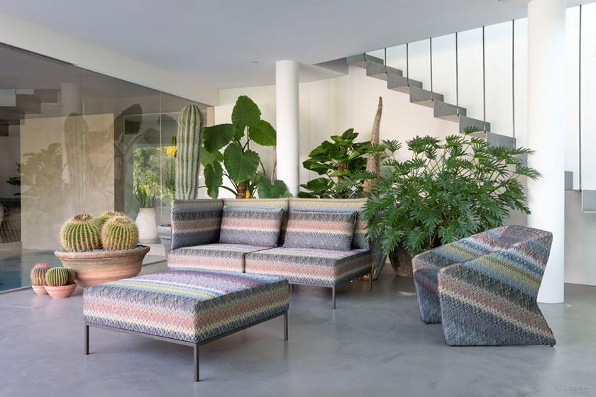 MissoniHome Кресло из ткани с подлокотниками sun-id-1398474 - Вид №1