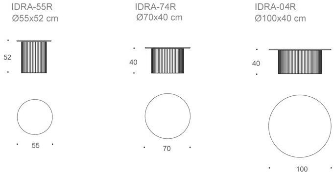 Kendo Mobiliario Низкий круглый журнальный столик из стали и дерева sun-id-1394498 - Вид №4