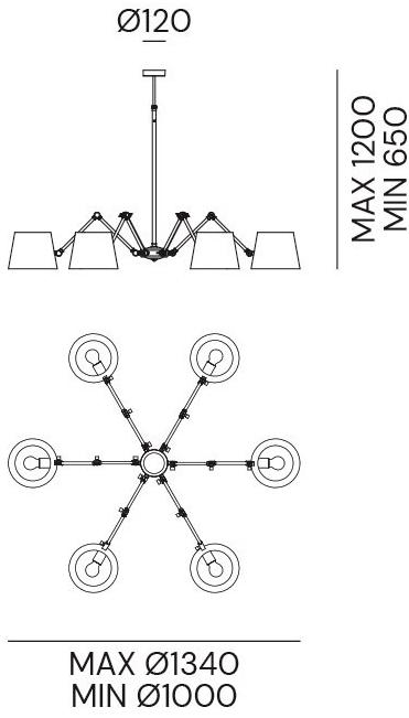 Il Fanale Регулируемый металлический подвесной светильник Reporter 271.04.of - Вид №1