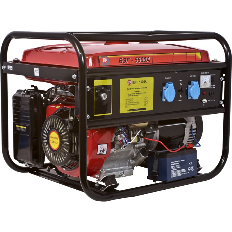 Электрогенератор   бензиновый Калибр БЭГ-5500А 1248597 STDN-0080917