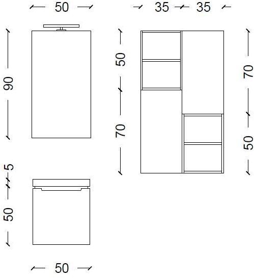 Mobiltesino Тумба под умывальник из ясеня с дверцами Estra sun-id-1464306 - Вид №3