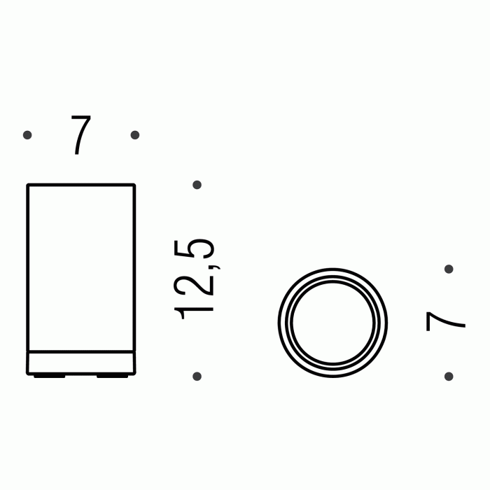 B5241-CNO Стакан настольный (чёрная керамика) COLOMBO NORDIC Colombo Design - Вид №2