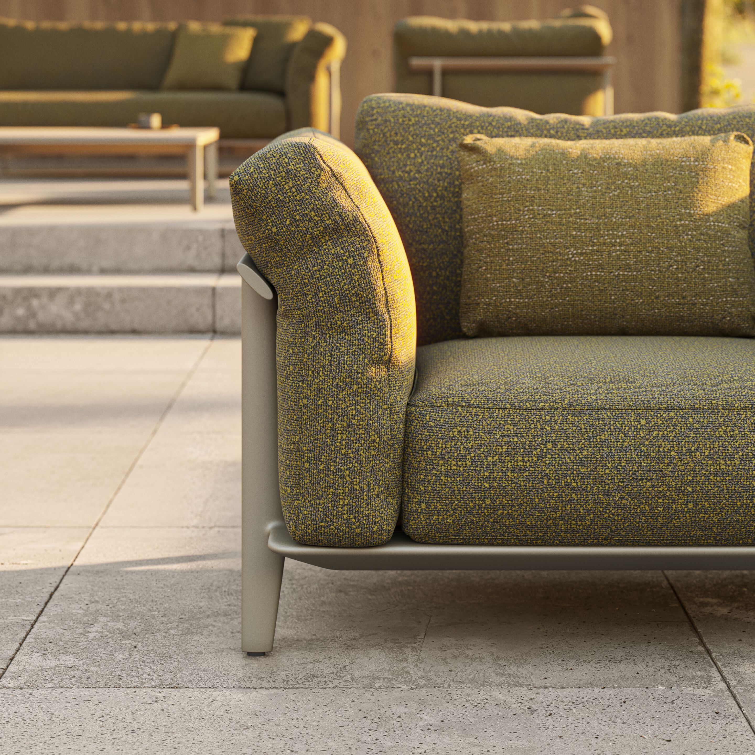 Тканевый модульный садовый диван Vondom Пасадена ARCH-00140983 - Вид №4