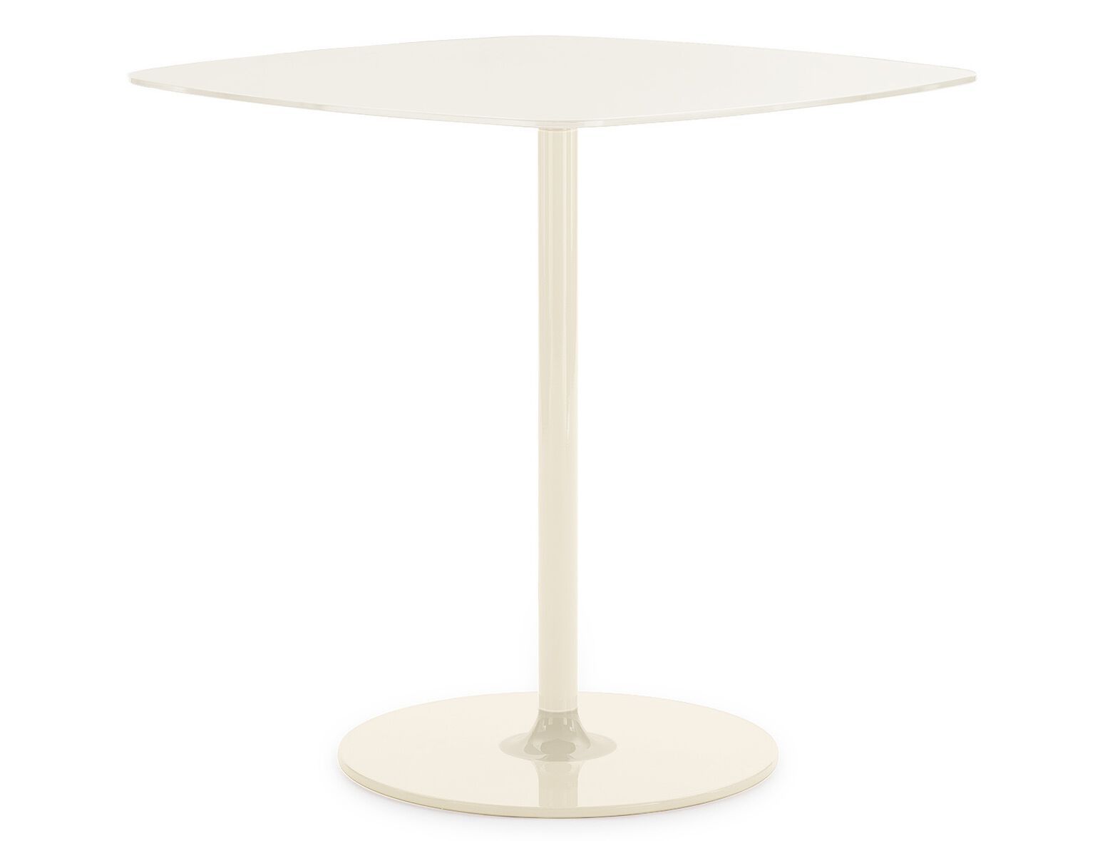 Квадратный стол с хрустальной столешницей и стальным основанием Kartell Тьерри ARCH-00023989 - Вид №16