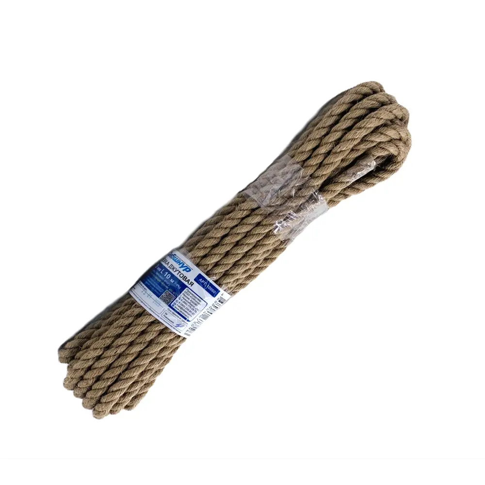 Джутовая веревка СИБШНУР 10 мм × 10 м для хозяйственных работ 82202109 STLM-1571533 - Вид №2
