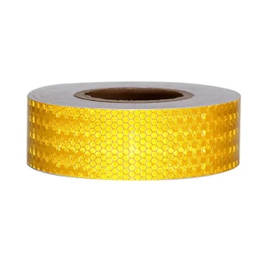 91749926 Лента сигнальная Safetystep Reflective Tape Honeycomb 50мм х 45.7м желтый STLM-1447485