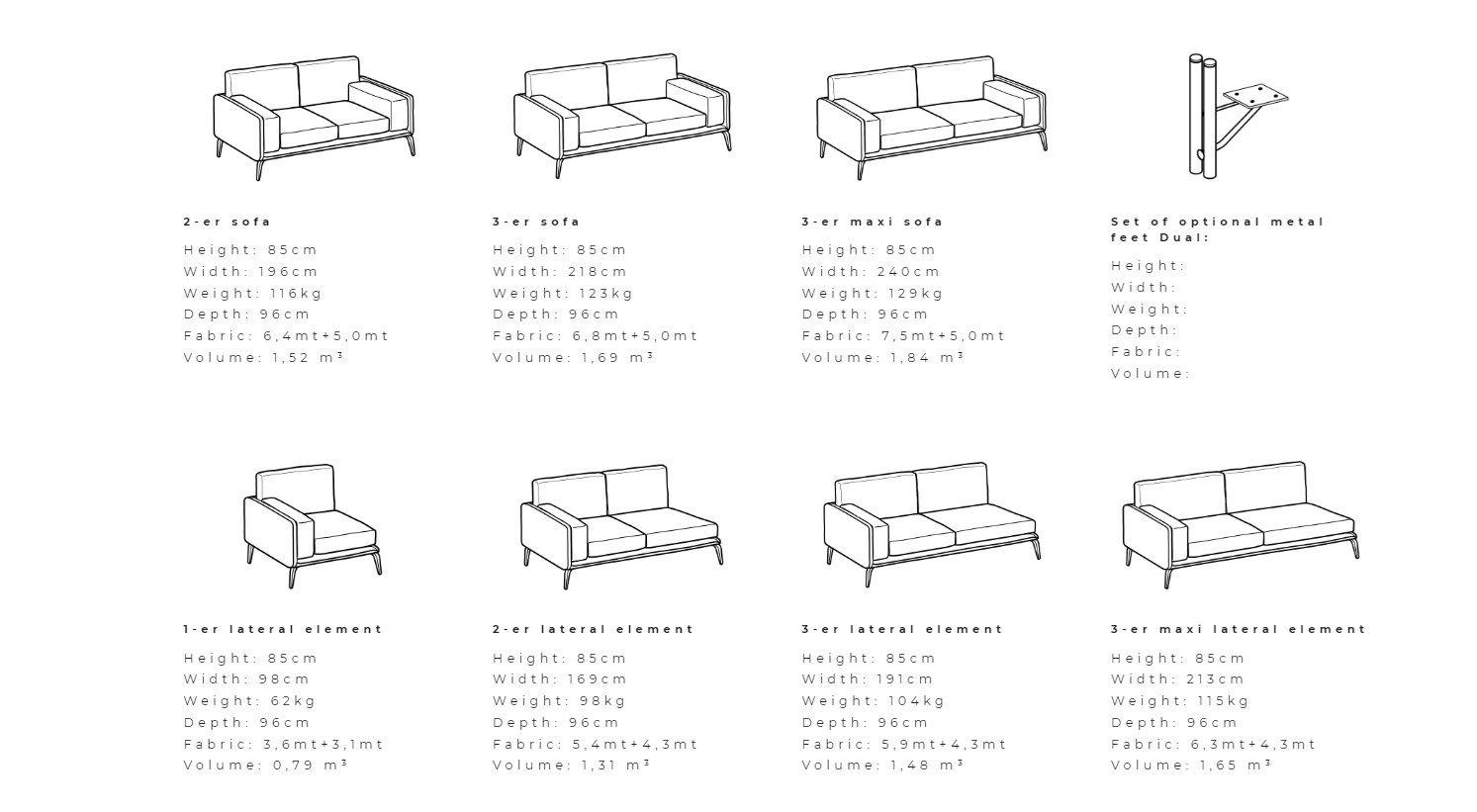 Секционный диван из ткани Ditre Italia Kris ARCH-00141524 - Вид №2