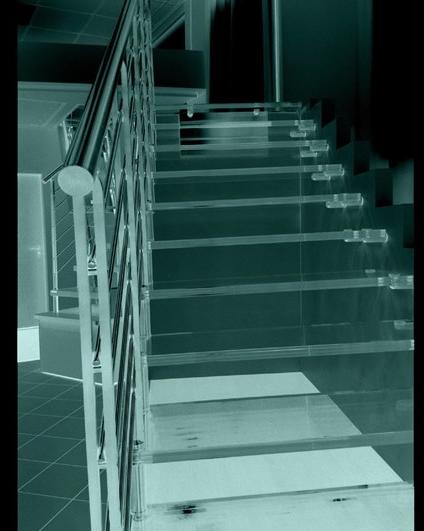 MOBIROLO Г-образная консольная лестница из стекла sun-id-1372709 - Вид №5