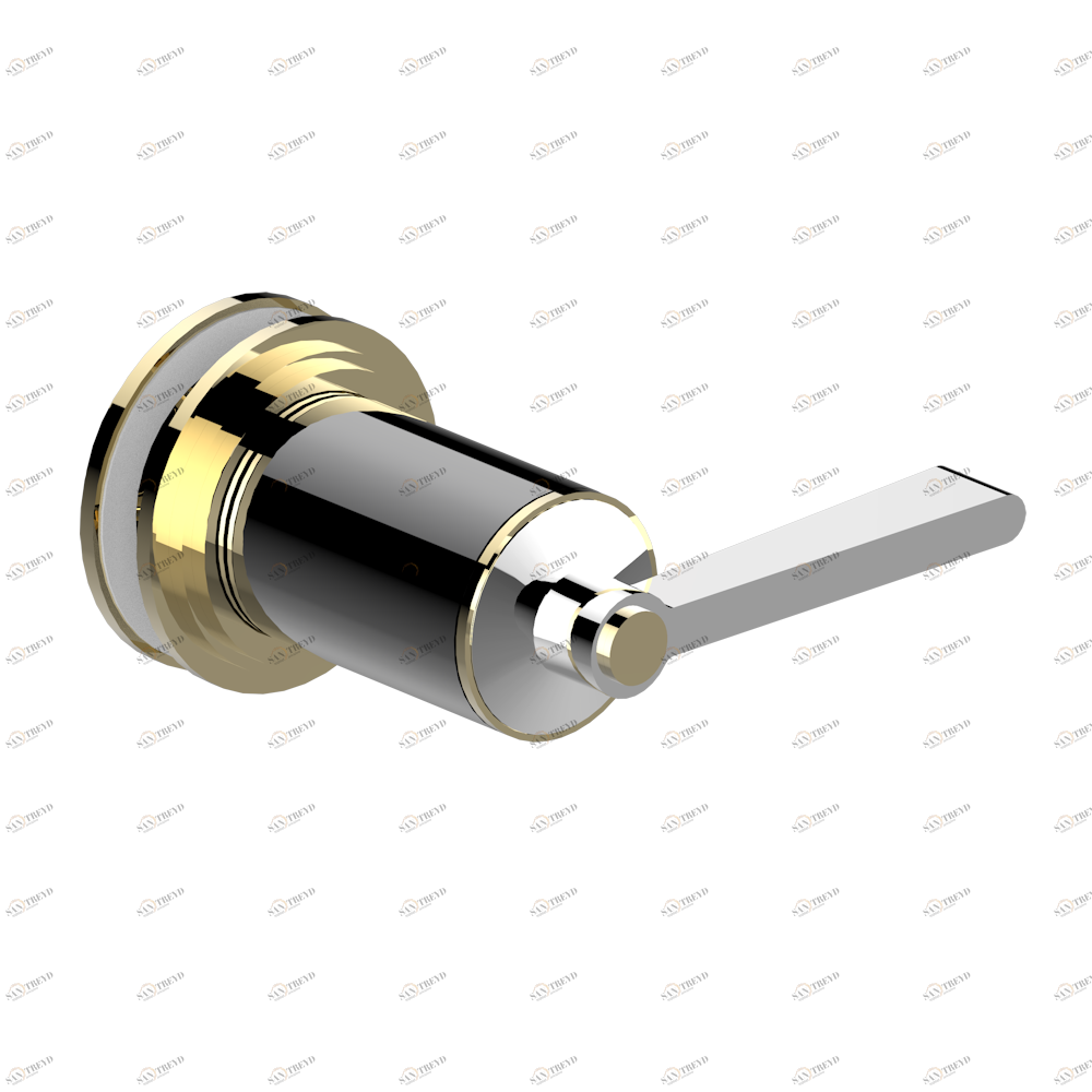 G2M-639V Ручка большая Thg-paris Faubourg - чёрный фарфор - с рукоятками Хром/золото G2M-639V CAT.A