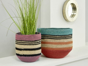 Набор корзин из растительных волокон