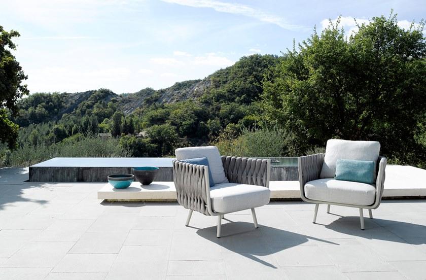 TRIBÙ Садовое кресло из ткани с подлокотниками Tosca sun-id-1504232 - Вид №12