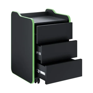 91346979 Тумба с выдвижными ящиками Vmmgame CS-1BKGN 39.50x63.50x42.50 см ЛДСП цвет зеленый STLM-1420501