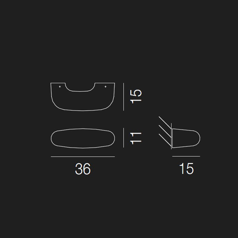 Светильник настенный белый Vistosi AP Dos P BC CR VISTOSI  00-3882761 Белый  - Вид №2