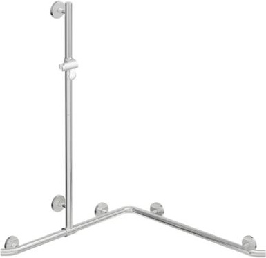950.35.33054 Поручень для душа с выдвижным держателем для душа теплое прикосновение HEWI Greifen 