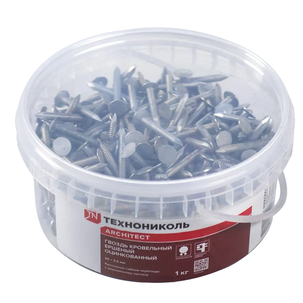 14799271 Гвозди кровельные ершёные для гибкой черепицы Технониколь 1 кг STLM-1019299 