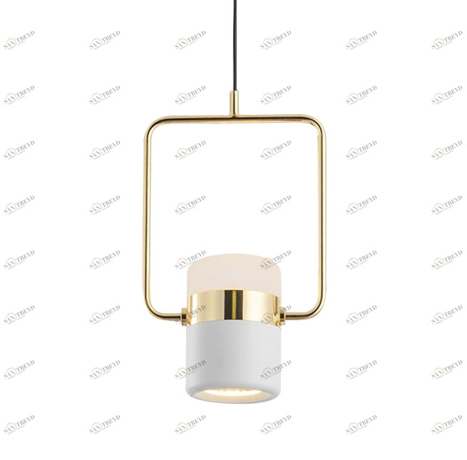 Светильник подвесной 24х16 см белый с золотом Delight Collection 9926P/1/gold DELIGHT COLLECTION ДИЗАЙНЕРСКИЕ 00-3882344 Белый;золото 