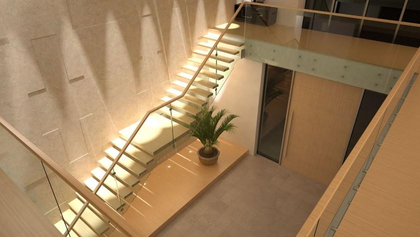 Siller Treppen Самонесущая прямая открытая лестница из дерева и стекла Cantilevered stairs sun-id-1460109 - Вид №1