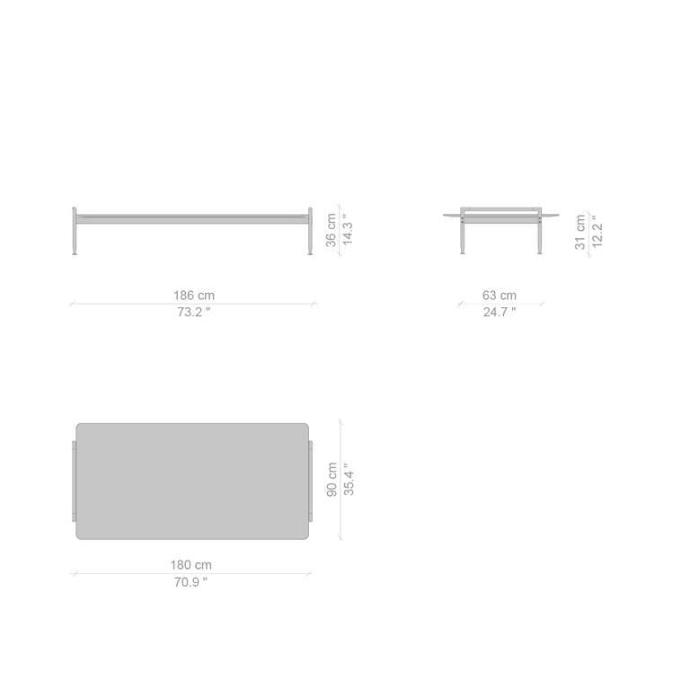 Прямоугольный мраморный журнальный столик CASSINA Esosoft ARCH-00026813 - Вид №2