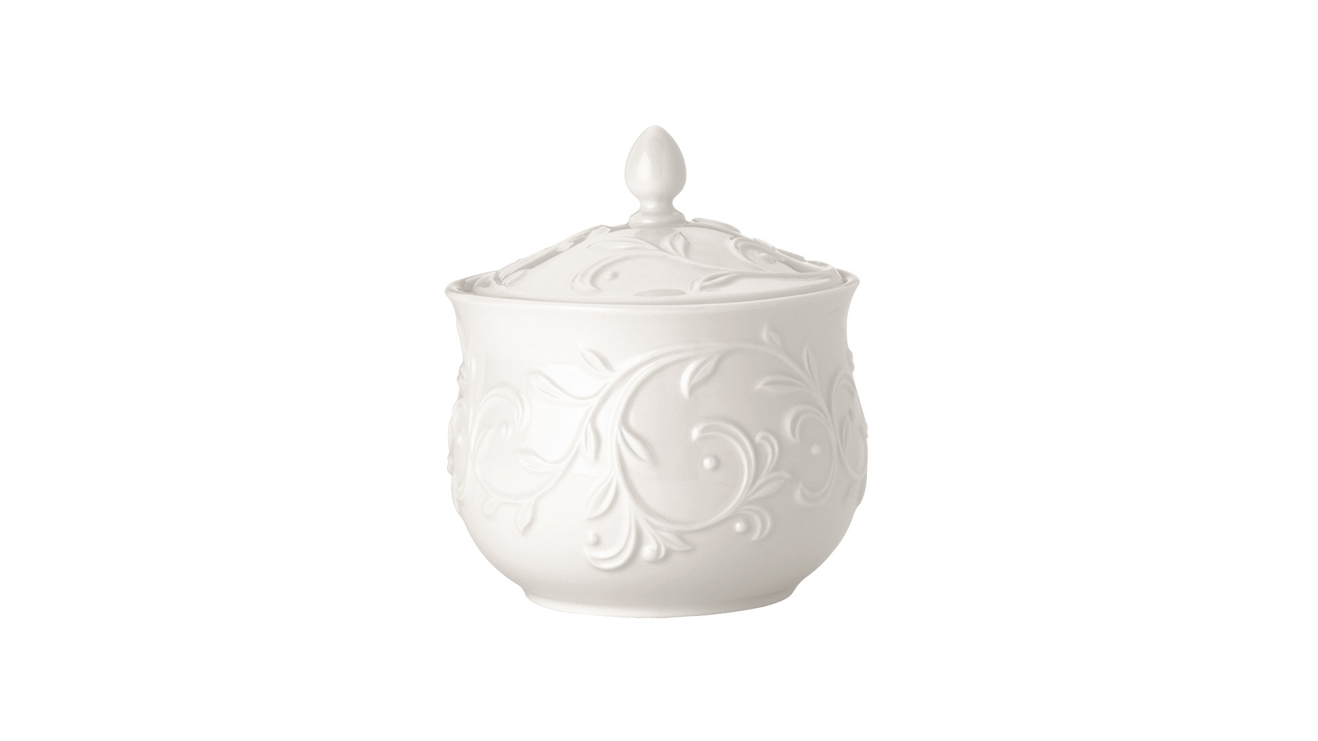 10665770 Lenox Набор для чая Lenox "Чистый опал, рельеф" (чайник, сахарница, молочник) Фарфор  - Вид №2