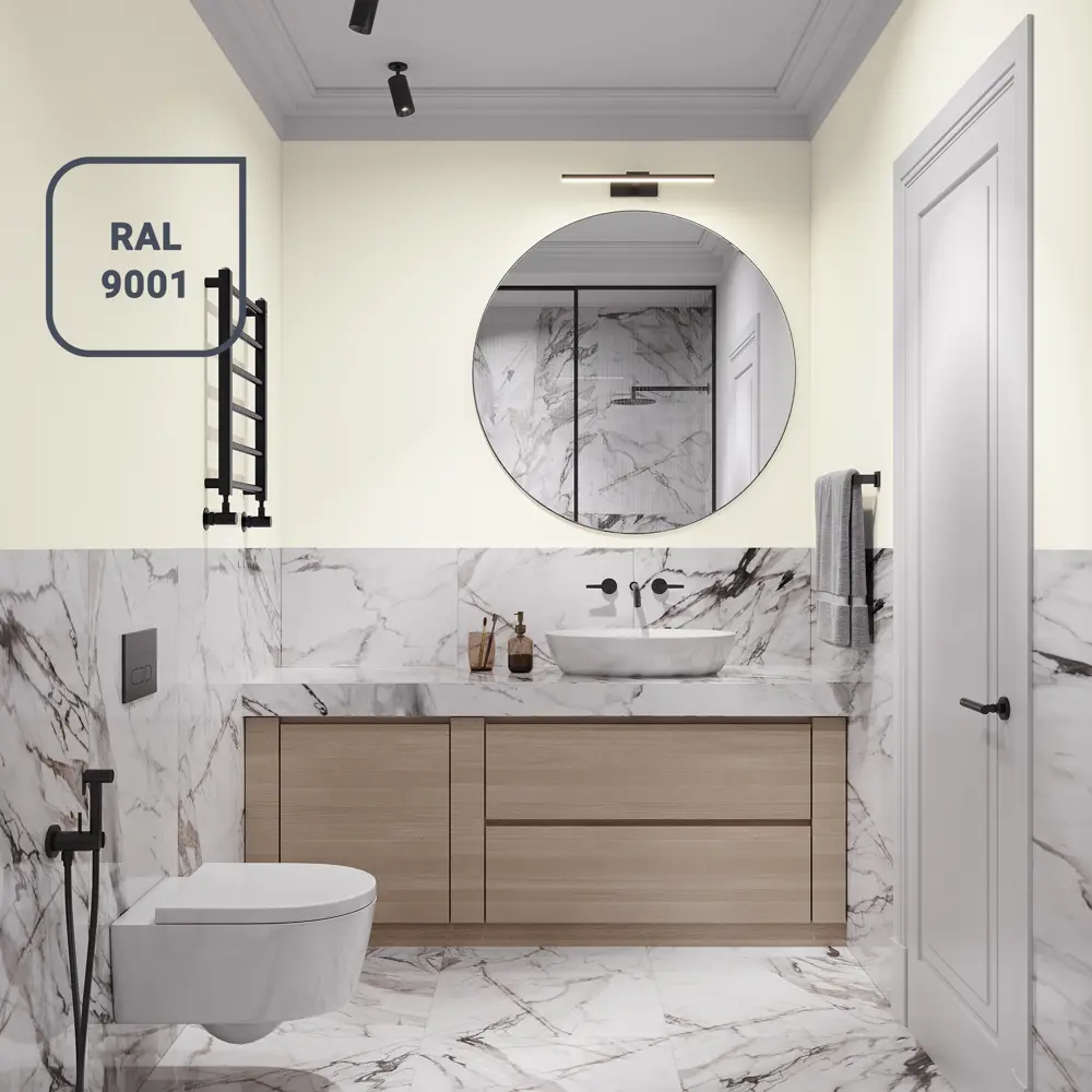 OLIMP Акриловая краска для влажных помещений - кухня и ванная, белая матовая 2.5 л 84391891 STLM-0049088 - Вид №4