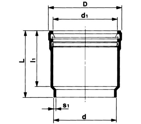 SANIT 902079206 Раструбные гнездо, PE-стекание, с прокладкой, стопорное кольцо и колпачок  - Вид №1
