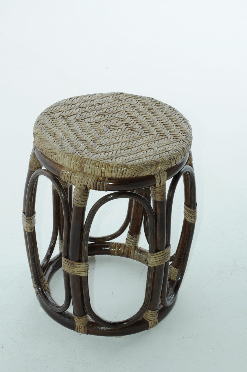 Табурет 39х29 см темный коньяк Calamus Rotan VINOTTI  00-3885355 Коричневый  - Вид №1