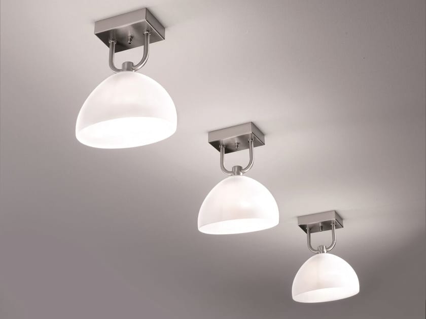 Стеклянный светодиодный потолочный светильник Cremasco Illuminazione световые работы ARCH-00054778