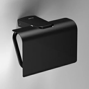 Sonia Держатель туалетной бумаги с крышкой настенный S6-Zen черный