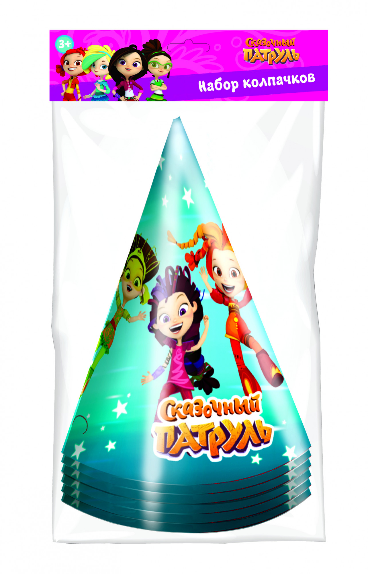 275842 Набор колпачков "Сказочный патруль" 6 шт. "Бирюзовые" Santreyd 