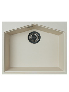 92704804 Кухонная мойка KitKraken Ocean Creamy K-600.1014 60х50, Матовый Бежевый Кварц STLM-0535106 KIT KRAKEN