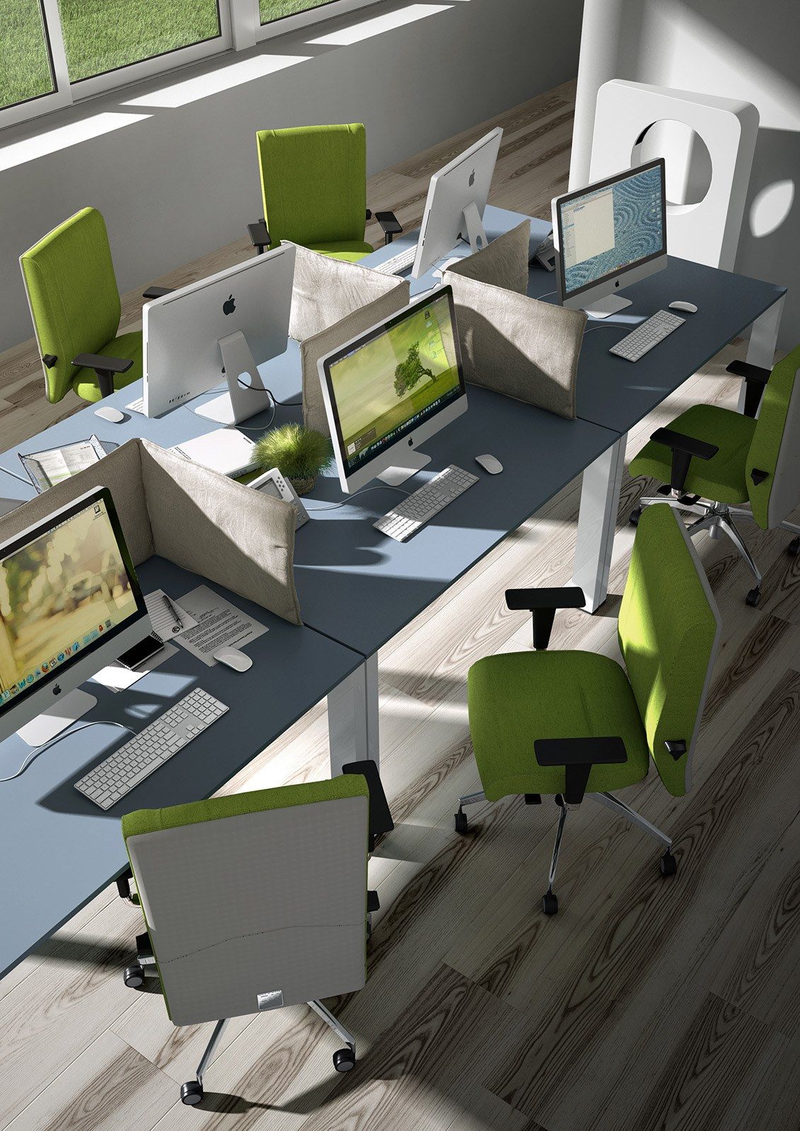 5 спиц подлокотник ткань поворотный операционный стул офис Leyform Non Stop 24H ARCH-00139022 - Вид №2