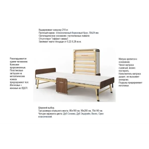 90532825 Раскладушка Dr.Bronz Classic 80190103 80x190см STLM-0958741