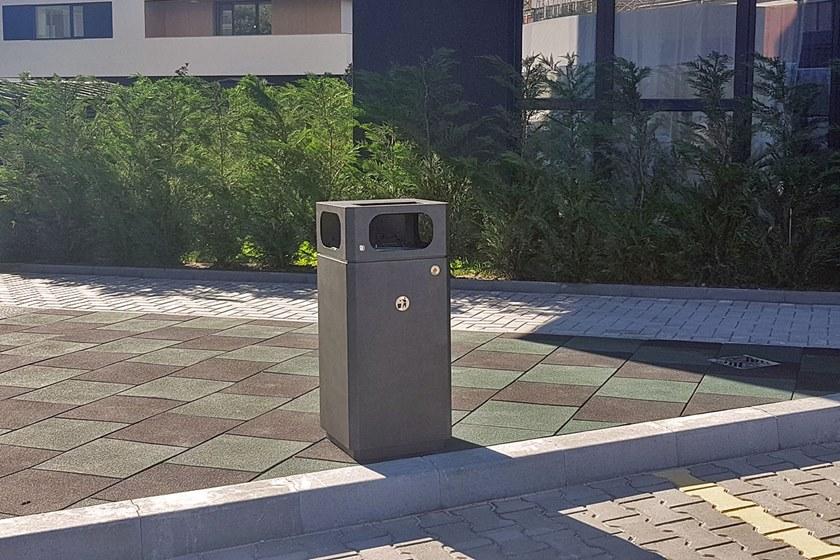 ENCHO ENCHEV - ETE Урна для мусора металлическая с крышкой для улицы sun-id-1405098 - Вид №7