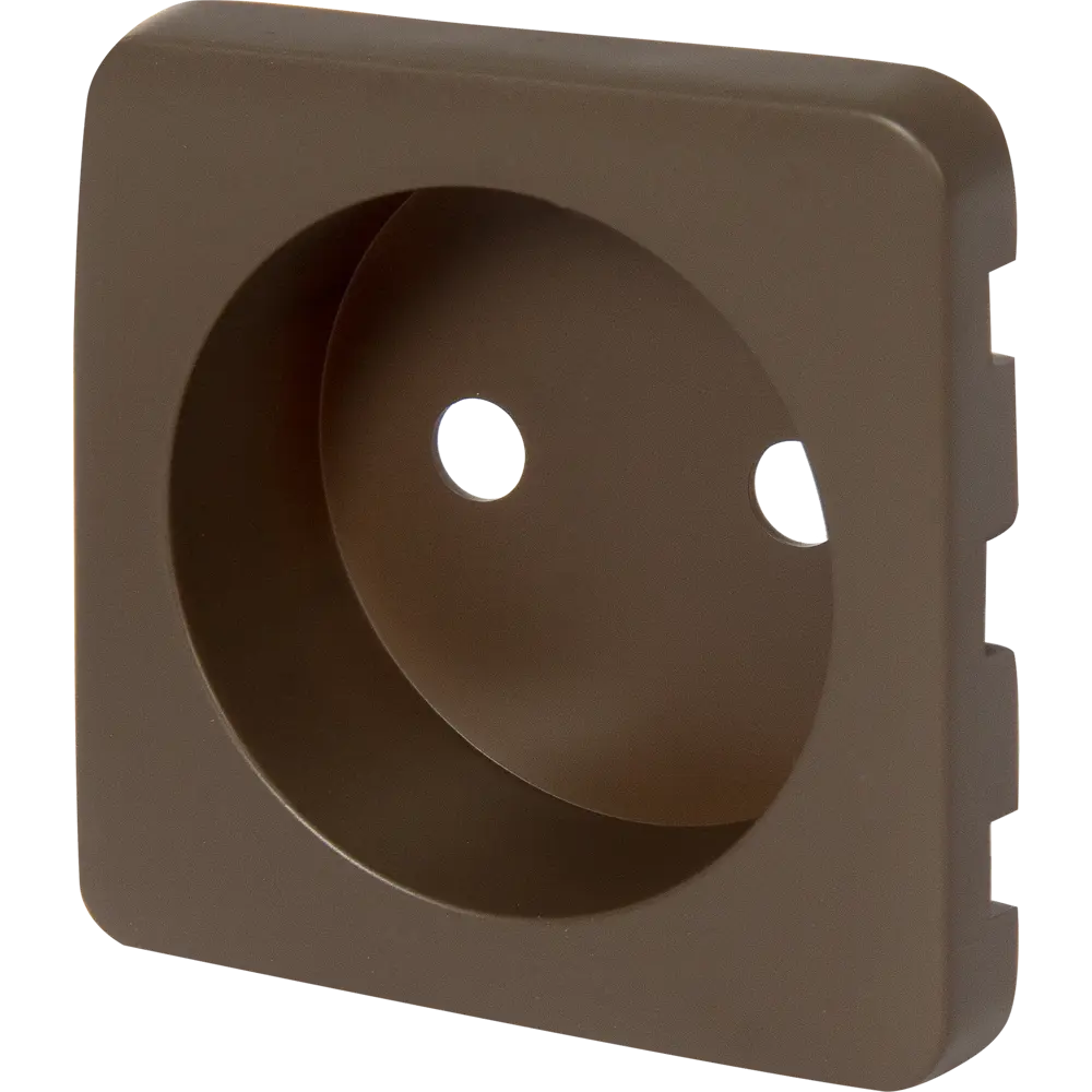 Накладка для розетки без заземления Lexman Cosy, цвет шоколадный STLM-2193117 - Вид №1