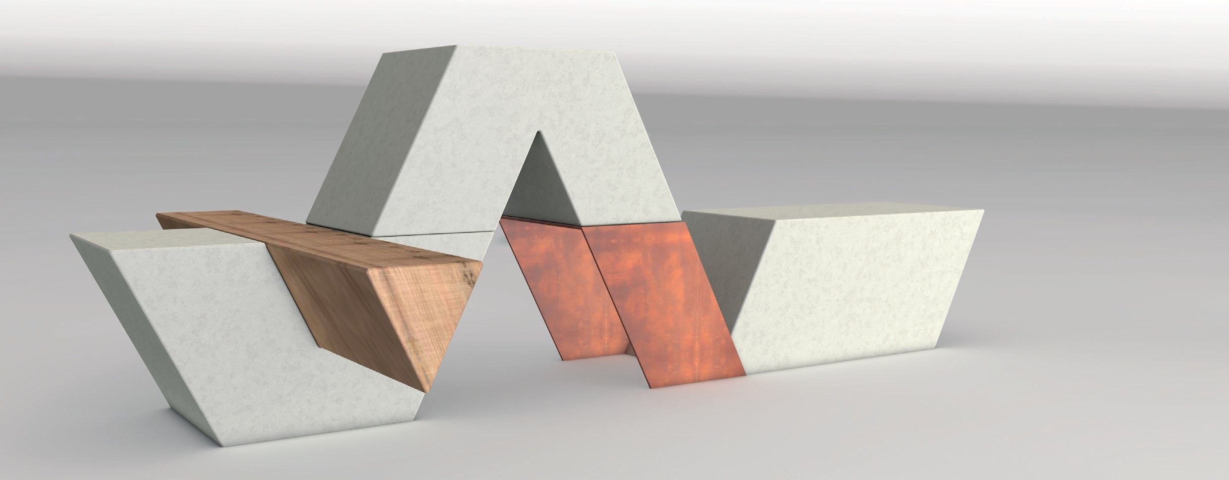 Реконструированное каменное наружное сиденье Viscio Urban Design наоборот ARCH-00061131 - Вид №4