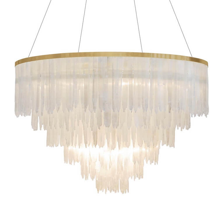 500207-01 ABHIKA ЛАМПА СЕЛЕН ЛАТУНЬ КРУГЛАЯ GOLD 