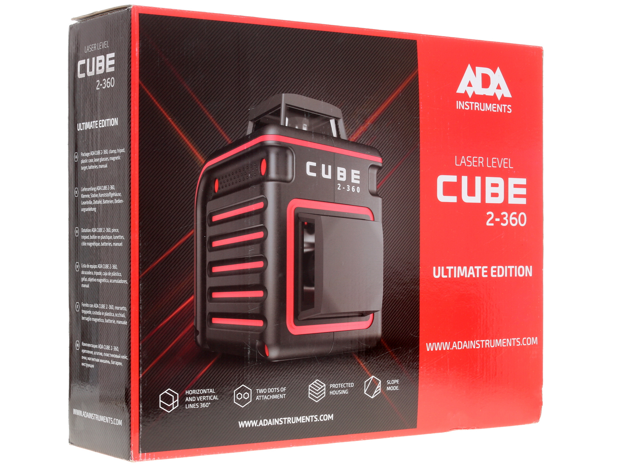 Лазерный нивелир ADA Cube 2-360 Ultimate Edition 1072828 STDN-0083443 - Вид №13