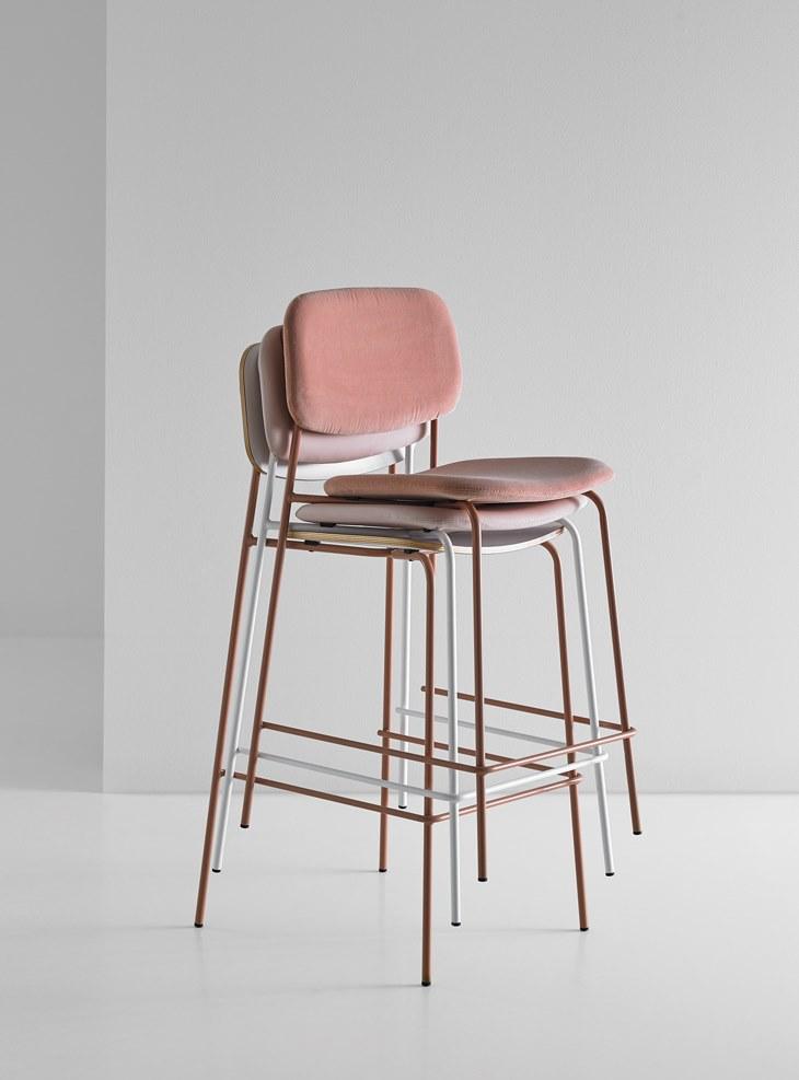 Mobboli Стул с обивкой из ткани со спинкой Cap 14 ttm/tta - Вид №2