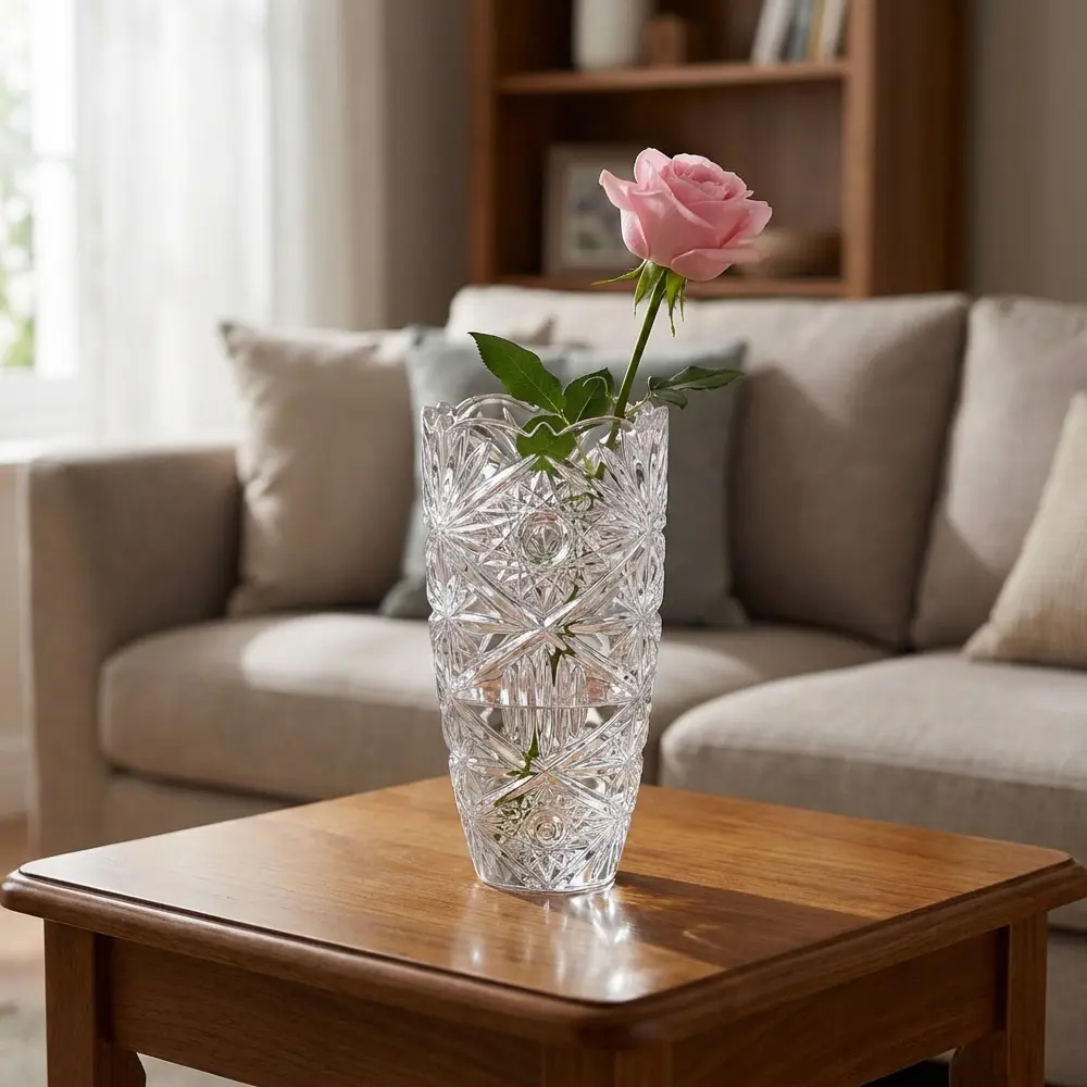 Ваза Bohemia Crystal Nova Old Pinwheel стекло цвет прозрачный 20 см STLM-2150557