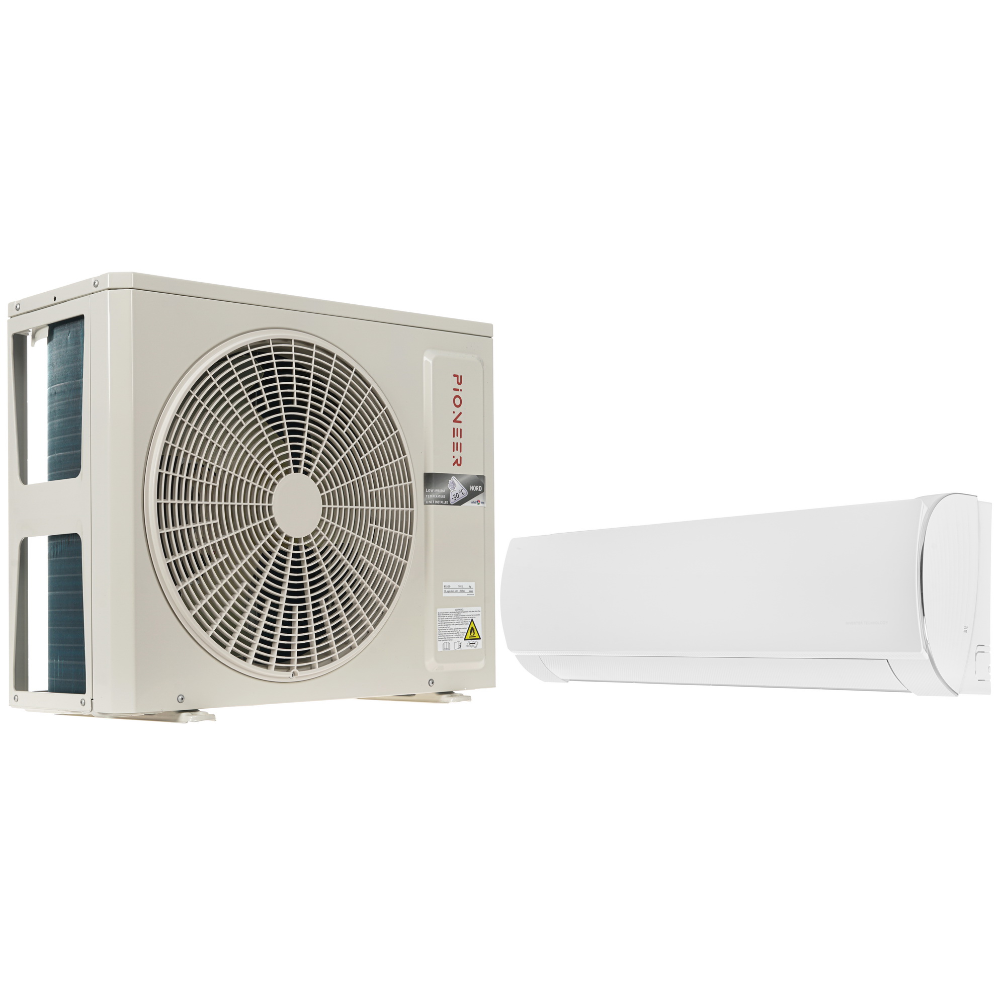 9969184 Кондиционер настенный сплит-система Pioneer KFRI50LW/KORI50LW Nord-30 белый STDN-0148437