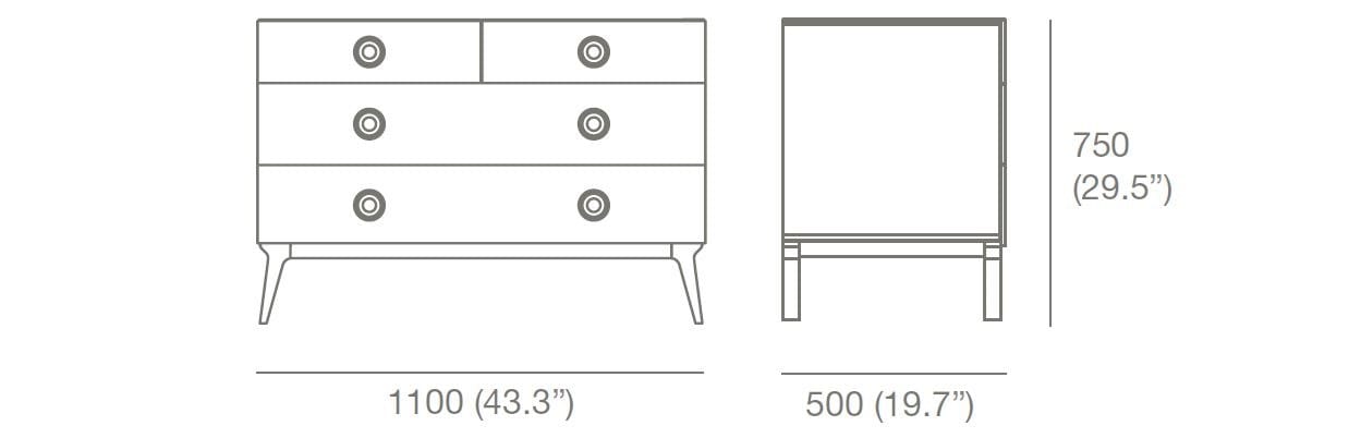 Комод из грецкого ореха Case Valentine ARCH-00064670 - Вид №1
