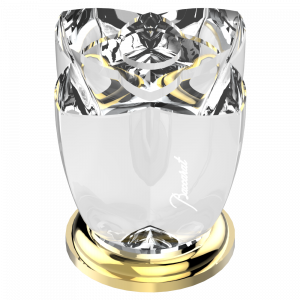 U6A-36 Вентиль 3/4", устанавливаемый на борту Thg-paris Pétale de Cristal, прозрачный хрусталь Хром/золото