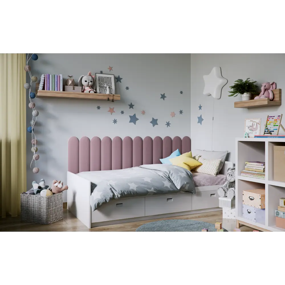 Панель тканевая Vilo 150x600 мм цвет oval темно-синий 85517702 STLM-2105008 Santreyd  - Вид №4