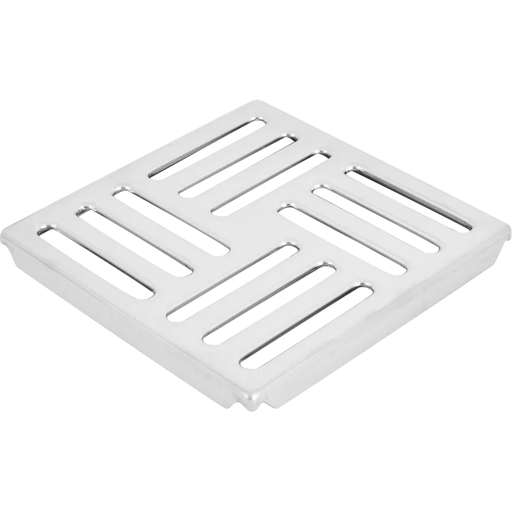 Решетка для трапа Ани Пласт 150x150 мм перфорированная нержавеющая сталь STLM-2178910