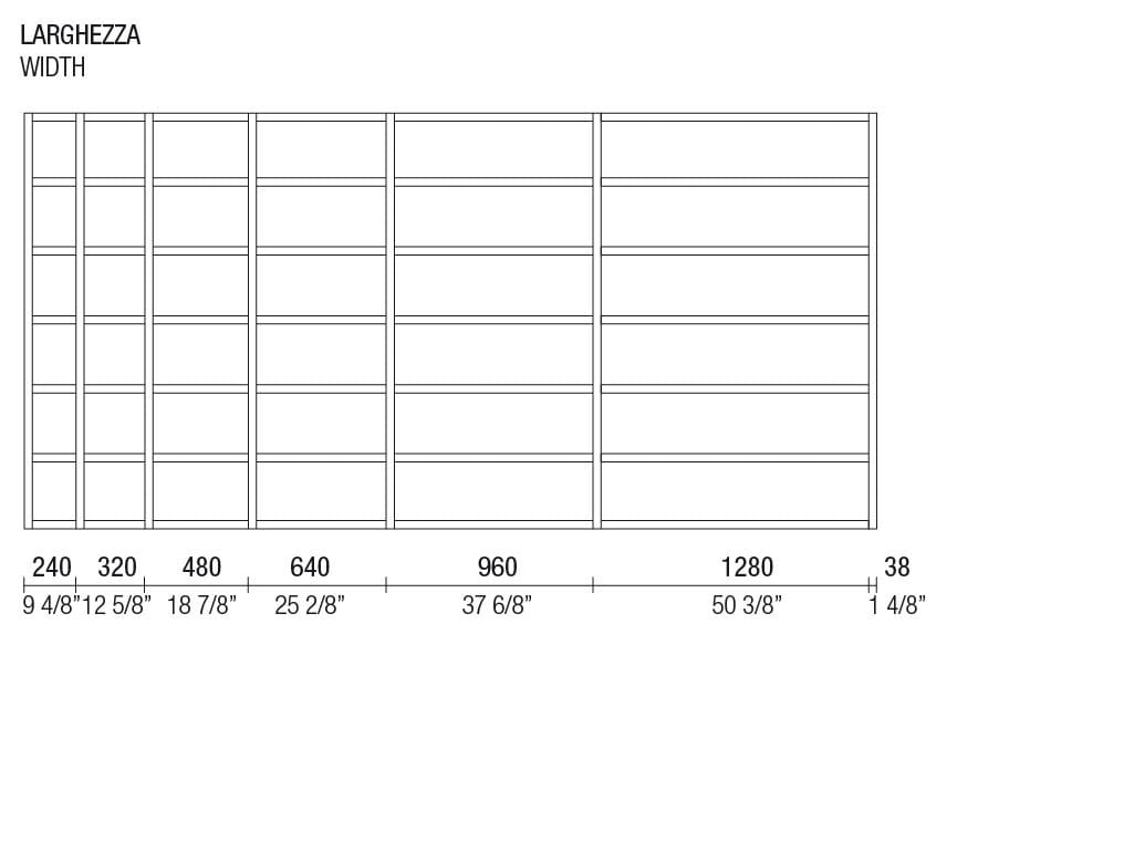 Установленная стеной секционная оборудованная стена MisuraEmme CROSSING ARCH-00010155 - Вид №3