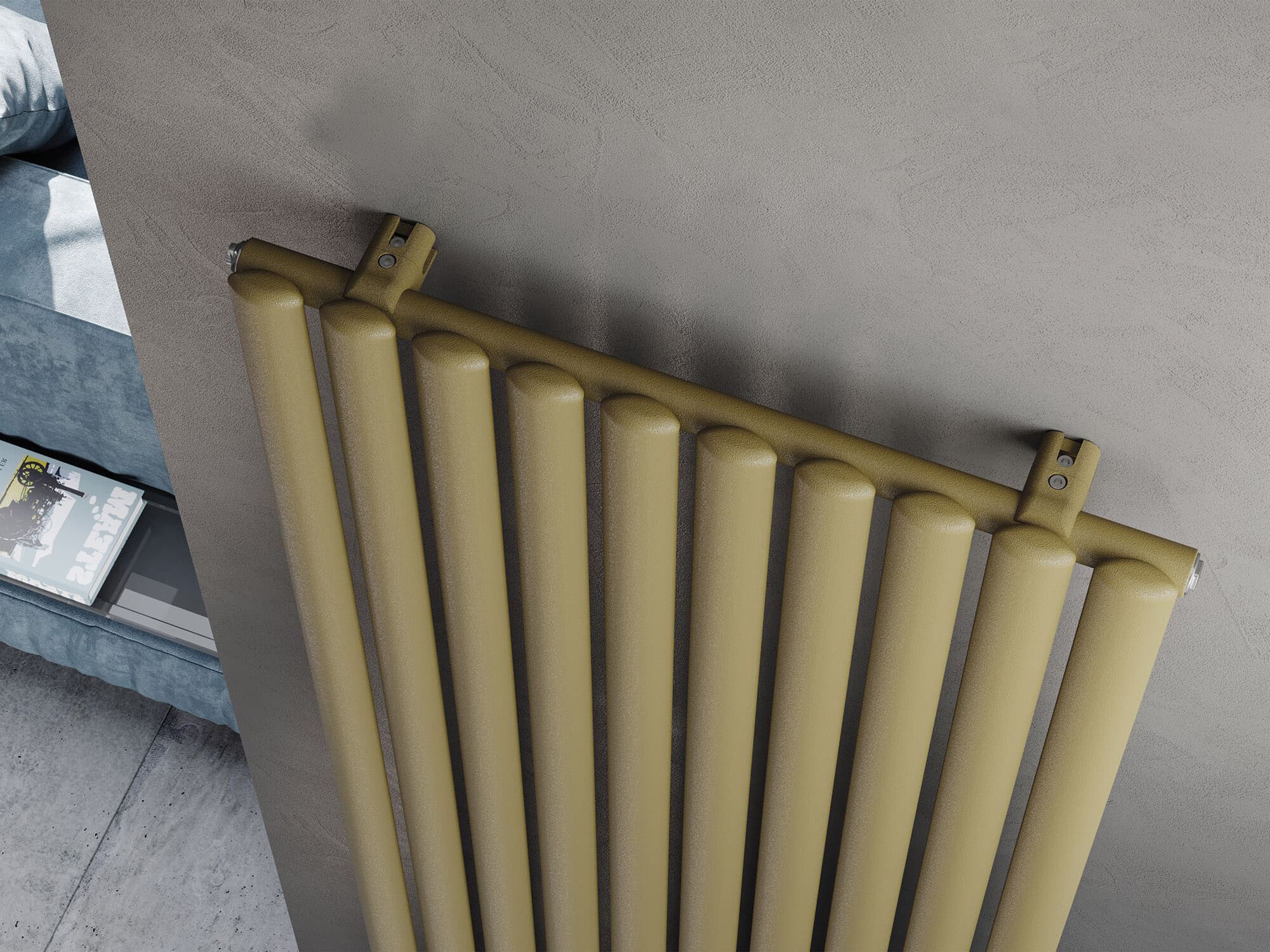 Вертикальный стальной мебельный радиатор с эллиптическими трубчатыми элементами Irsap Ellipsis ARCH-00136172 - Вид №1