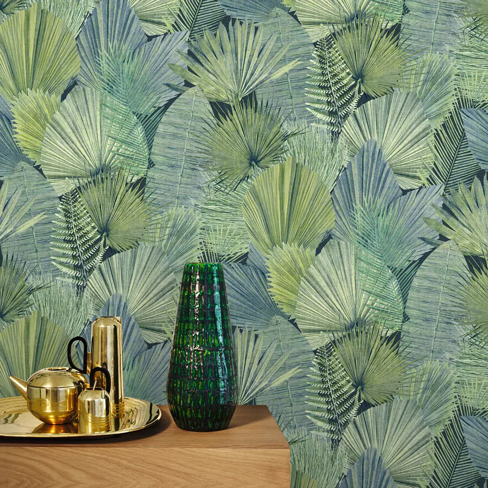 Обои флизелиновые Wall Up Holiday сине-зеленые 1.06 м 647563 STLM-2003294 - Вид №2